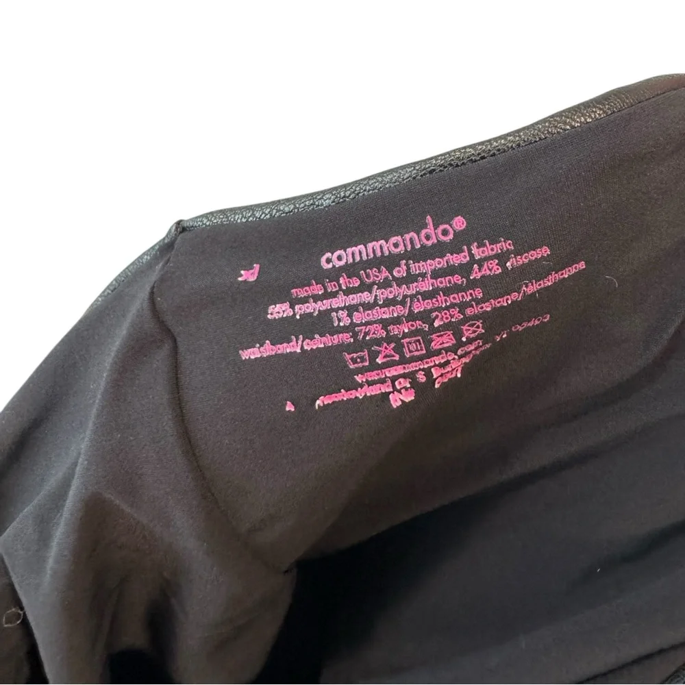 commando Faux Leather XL Black Leggings - Picture 9 of 10